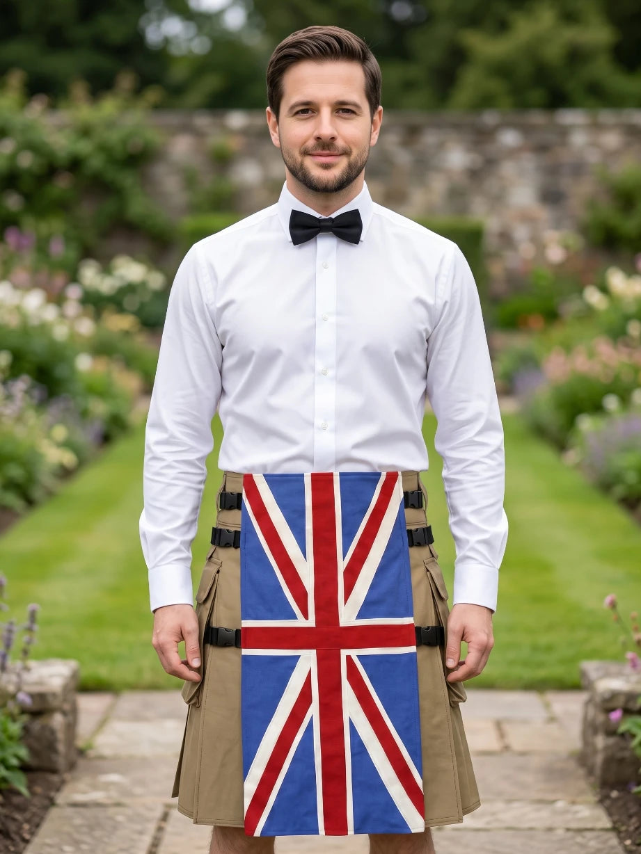 Custom Made UK Flag Deluxe Utility Kilt