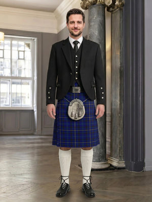 Moon Tartan Kilt And Argyle Jacket Outfit