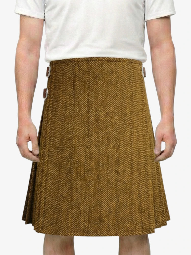 Mustard Yellow Tweed Kilt
