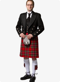 Premium Quality Royal Stewart Tartan Kilt Outfit