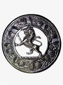Rampant  Lion Kilt Fly Plaid Brooch