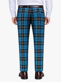 Ramsay Blue Tartan Trouser Back