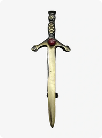 Red Stone Kilt Pin