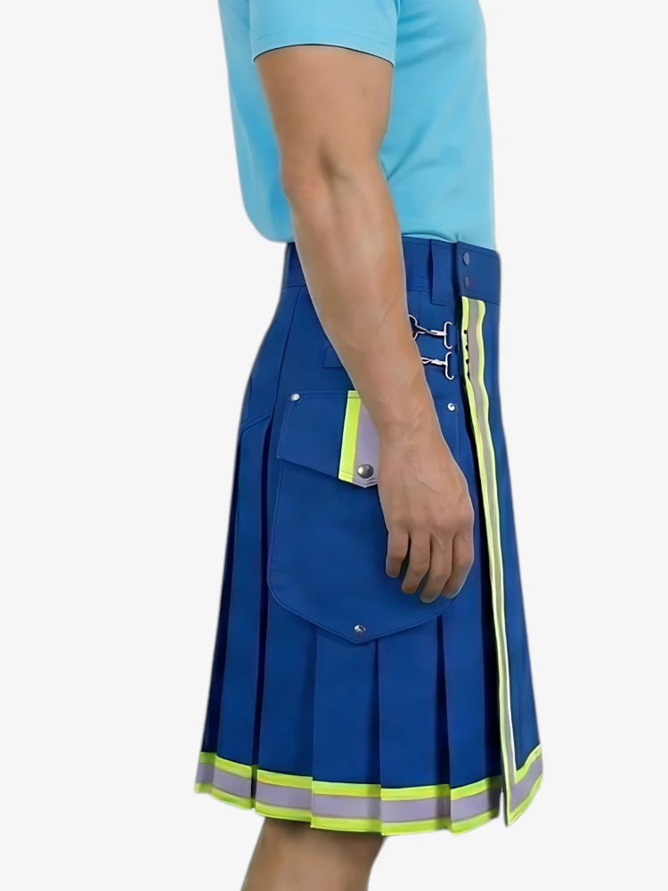 Royal Blue Firefighter Utility Kilt