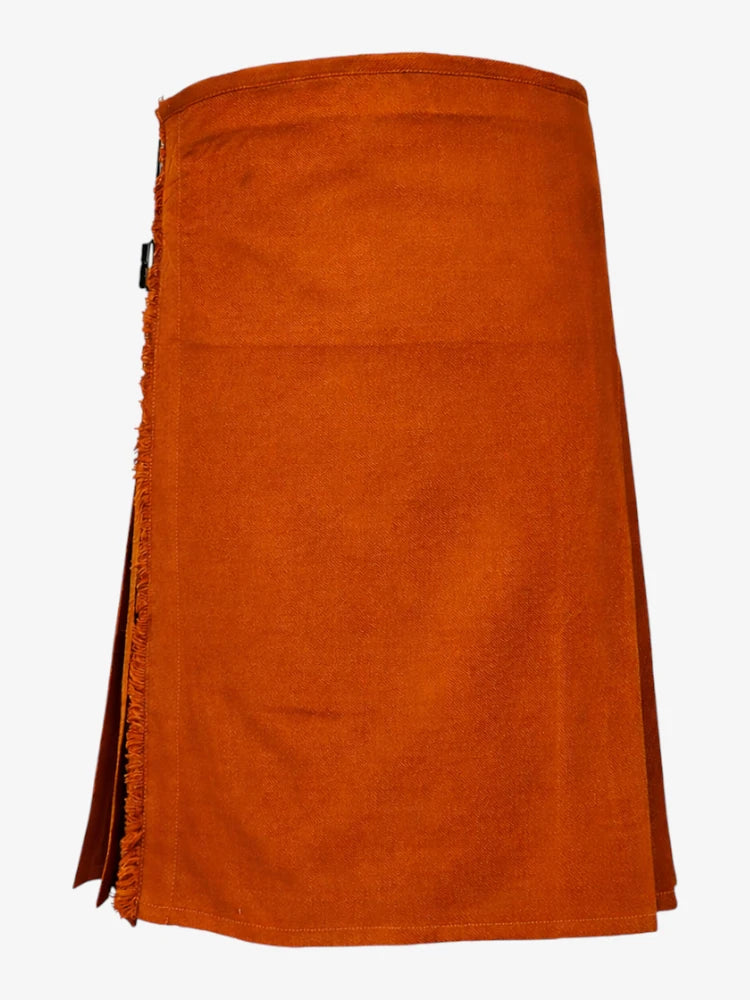 Saffron Tartan Kilt Front