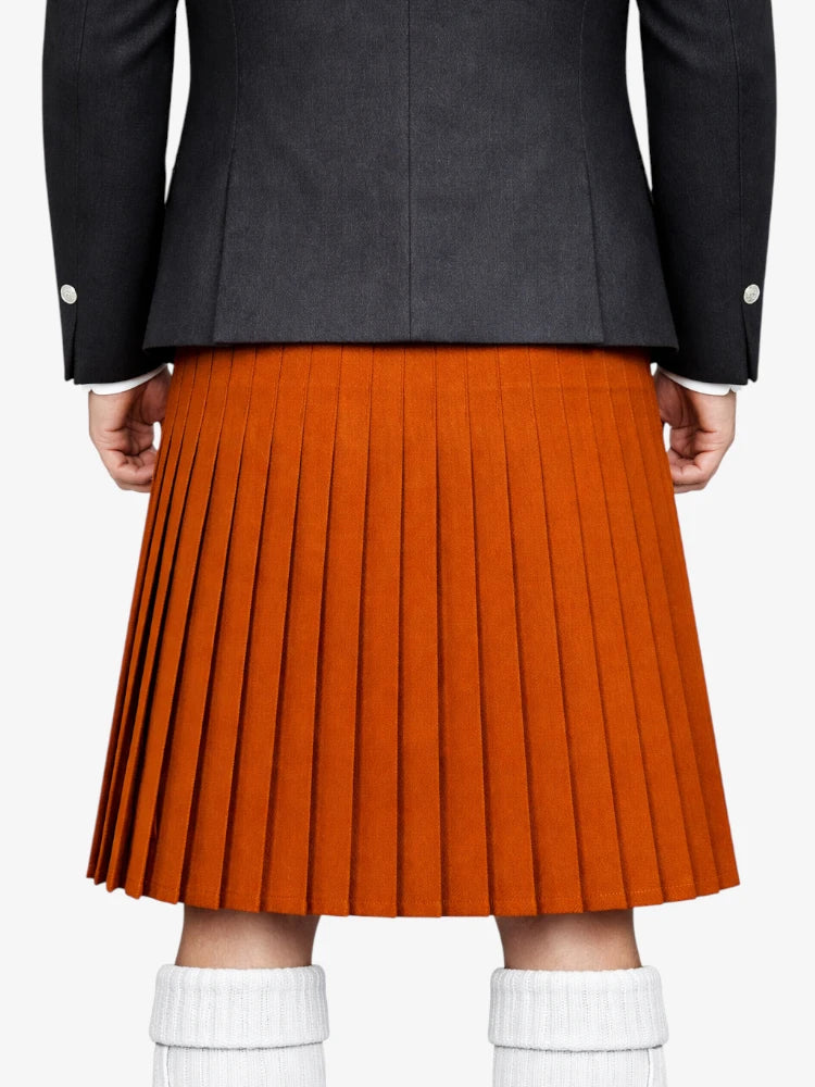 Saffron Tartan Kilt Model Back