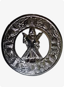Saint Andrew Kilt Fly Plaid brooch
