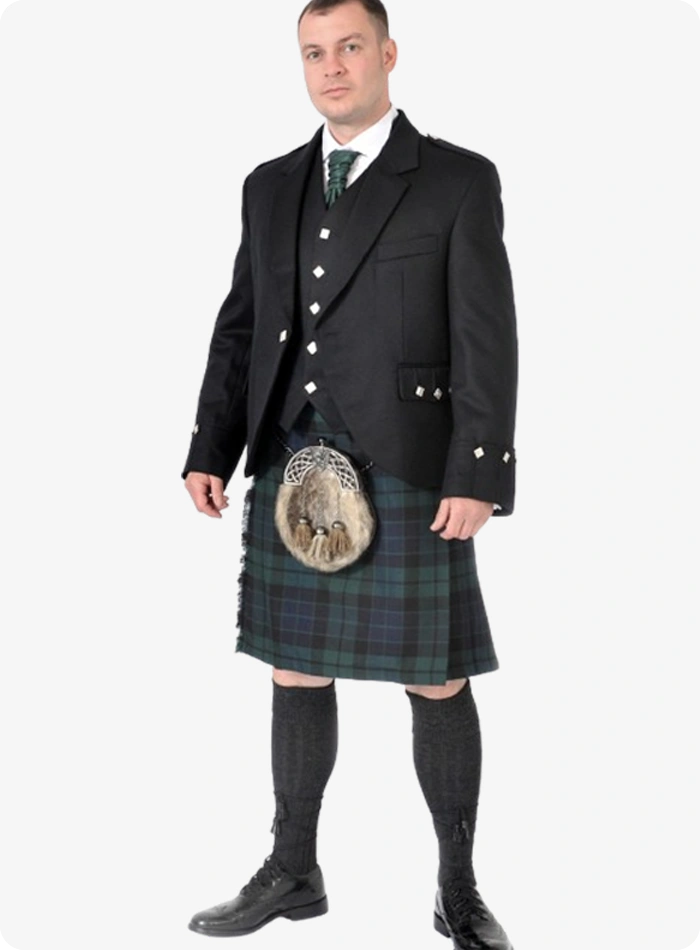 Scottish Black Watch Kilt Outfit 