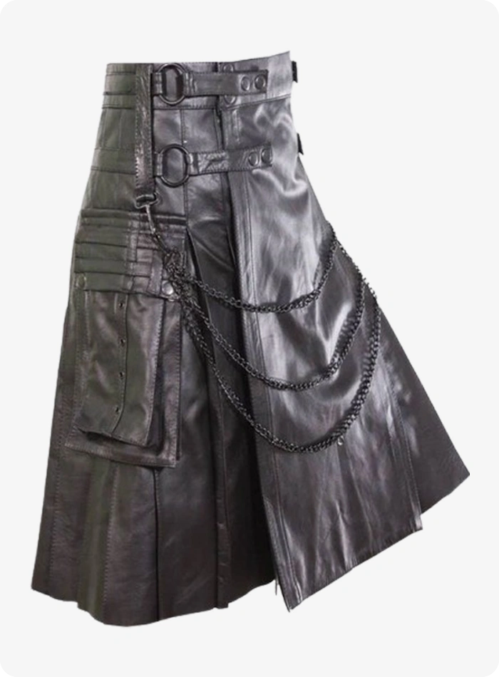 Custom Made Scottish Pride Leather Kilt