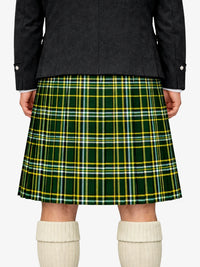 St Patrick Tartan Kilt Model Back
