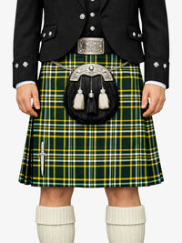 St Patrick Tartan Kilt Model Front