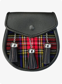 Stylish Royal Stewart Tartan Sporran