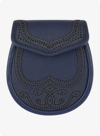 Traditional Scottish Black Leather Sporran