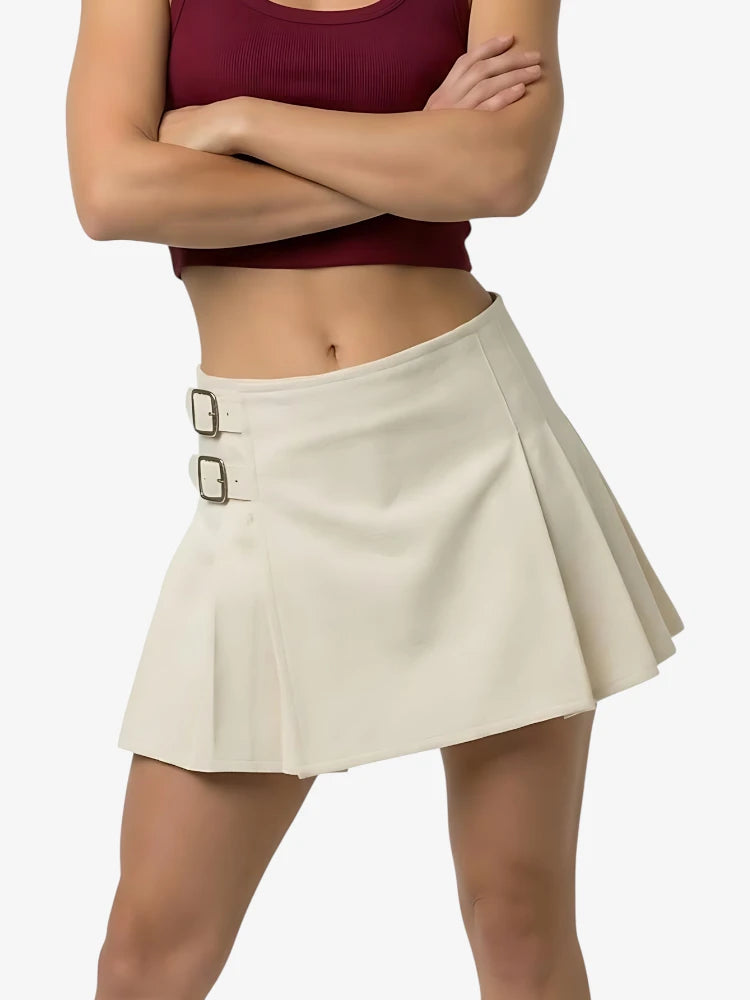 White Women Wool Kilt