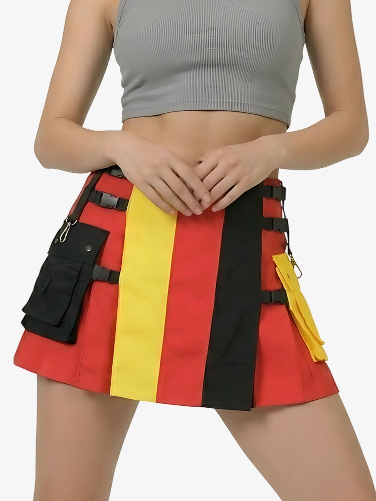 Women German Flag Utility Kilt