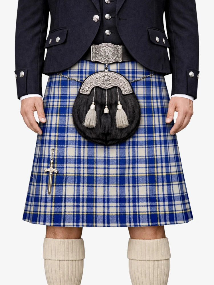 Youkshor Tartan Kilt Model Front